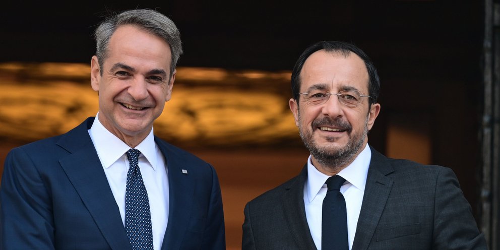 Techdata66's tweet card. Ολοκληρώθηκε η συνάντηση του πρωθυπουργού Κυριάκου Μητσοτάκη και του Κύπριου Προέδρου Νίκου Χριστοδουλίδη στο Μέγαρο Μαξίμου.