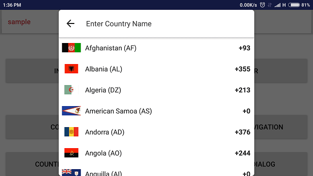 AndroidCodeLab's tweet card. Pickers Library provide you a set of different Pickers like Country, Language, Share and Intent Chooser.