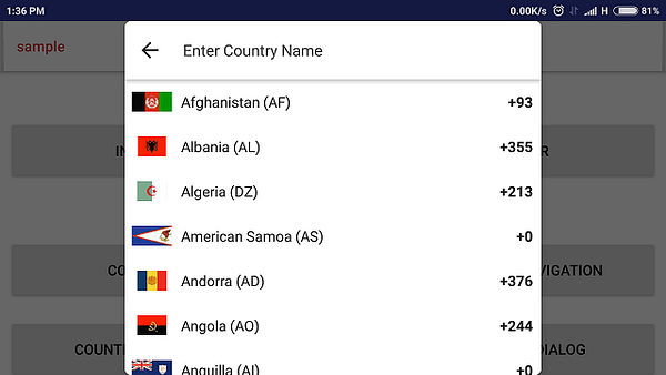 AndroidCodeLab's tweet card. Pickers Library provide you a set of different Pickers like Country, Language, Share and Intent Chooser.