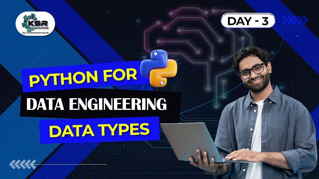 ksrdatavizon's tweet card. Master Class On Python |Introduction to Data Types- Day 3 | Free Demo