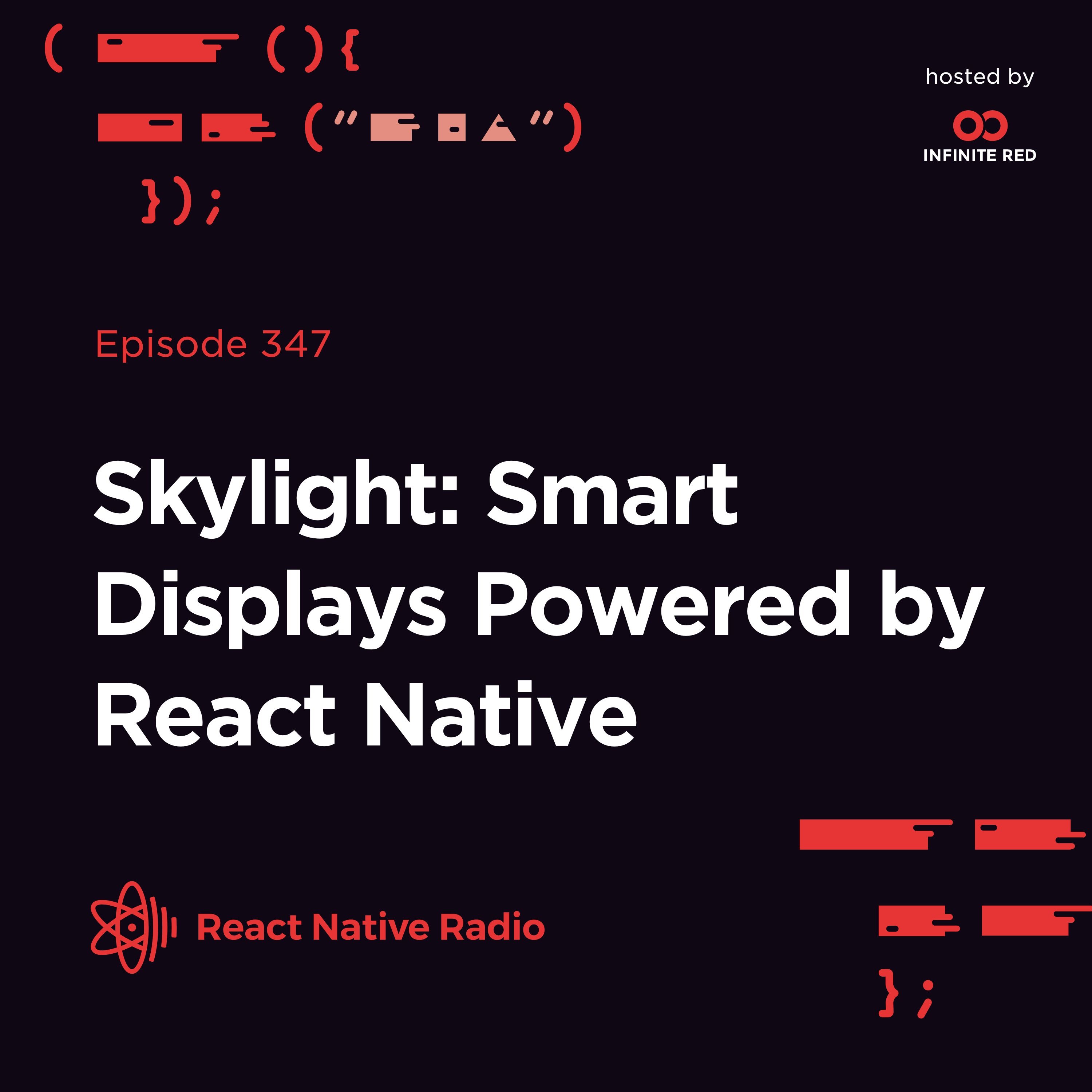ReactNativeRdio's tweet card. Mazen talks with Alex Lanclos from Skylight about how they power their wildly popular smart displays with React Native! Mazen and Alex dig into architecture upgrades, performance wins, and why...