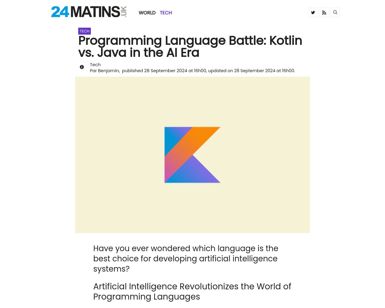 managetech_inc's tweet card. 要約: 人工知能システムを開発するための最適なプログラミング言語についての議論 Pythonは研究やプロトタイ