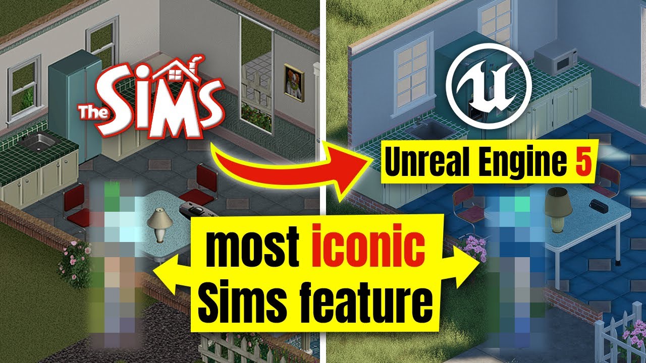 adamdoesgamedev's tweet card. How I Remade The Sims in Unreal Engine 5 (Part 3)