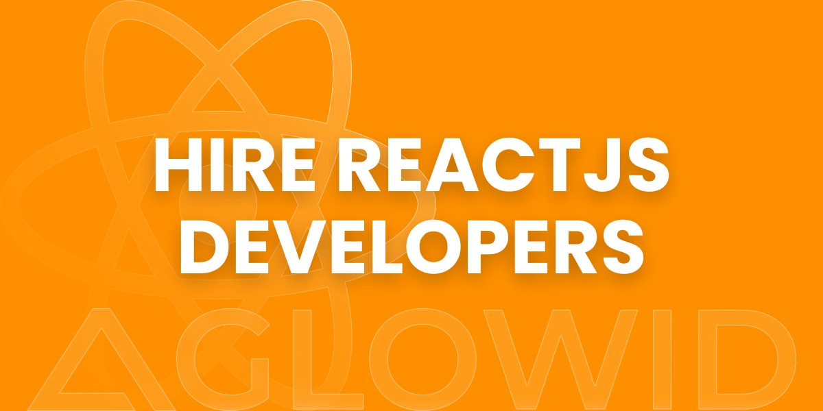 Aglowid's tweet card. Hire ReactJS developers for fast, secure, and scalable web apps. Boost performance, reduce time-to-market, and enhance your digital solutions with Aglowid.
