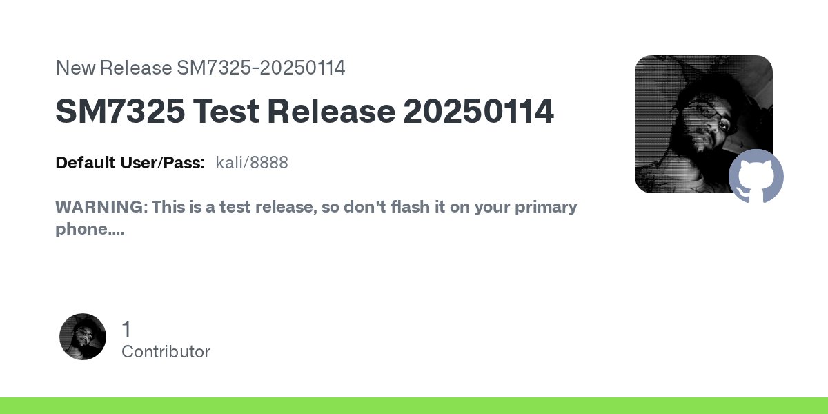 Shubhamvis98's tweet card. Default User/Pass: kali/8888 WARNING: This is a test release, so don't flash it on your primary phone. Installation: Supported Devices: Nothing Phone(1) (spacewar) Install on EMMC: tar -xpf k...