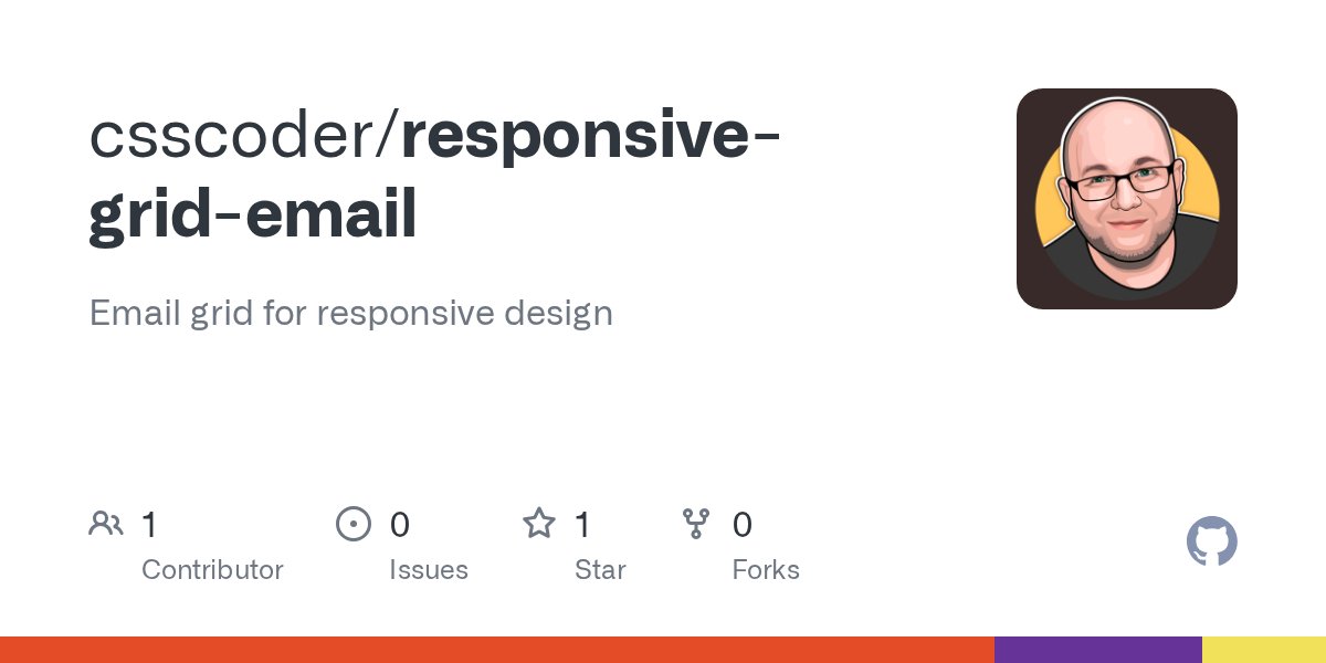 csscoder's tweet card. Email grid for responsive design. Contribute to csscoder/responsive-grid-email development by creating an account on GitHub.