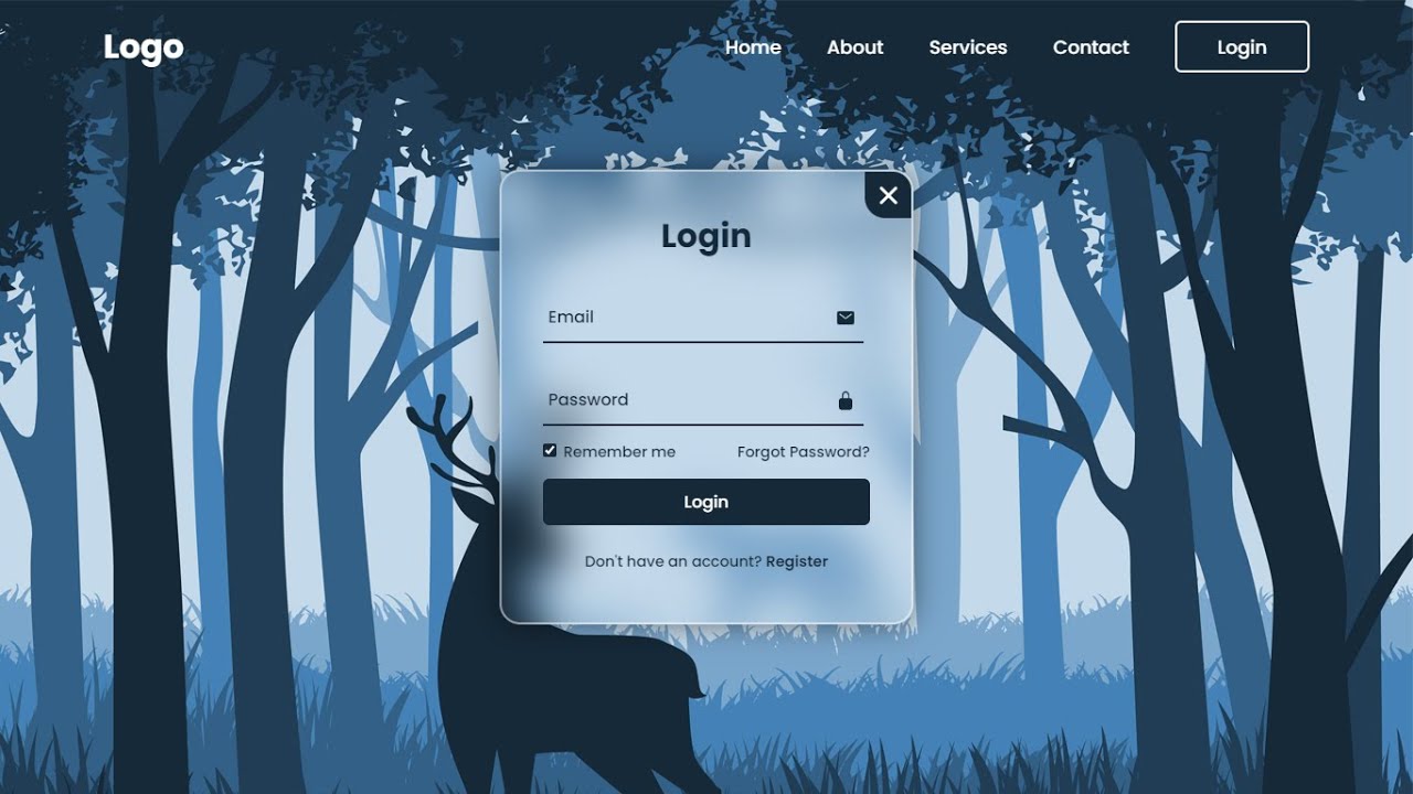 VeeCodingDiary's tweet card. How To Make A Website With Login And Register | HTML CSS & Javascript