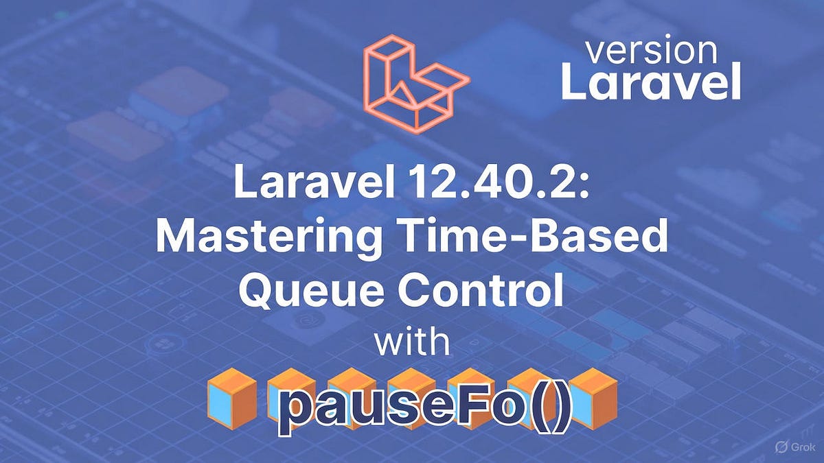 laravel_ma41795's tweet card. Time-Based Queue Laravel — Laravel 12 Control with pauseFor()