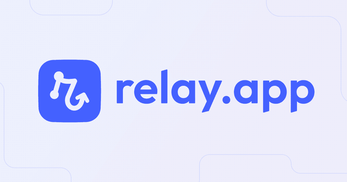 YoshiCodeStack's tweet card. Relay.app is a platform to create AI agents that work for you across 100+ apps.