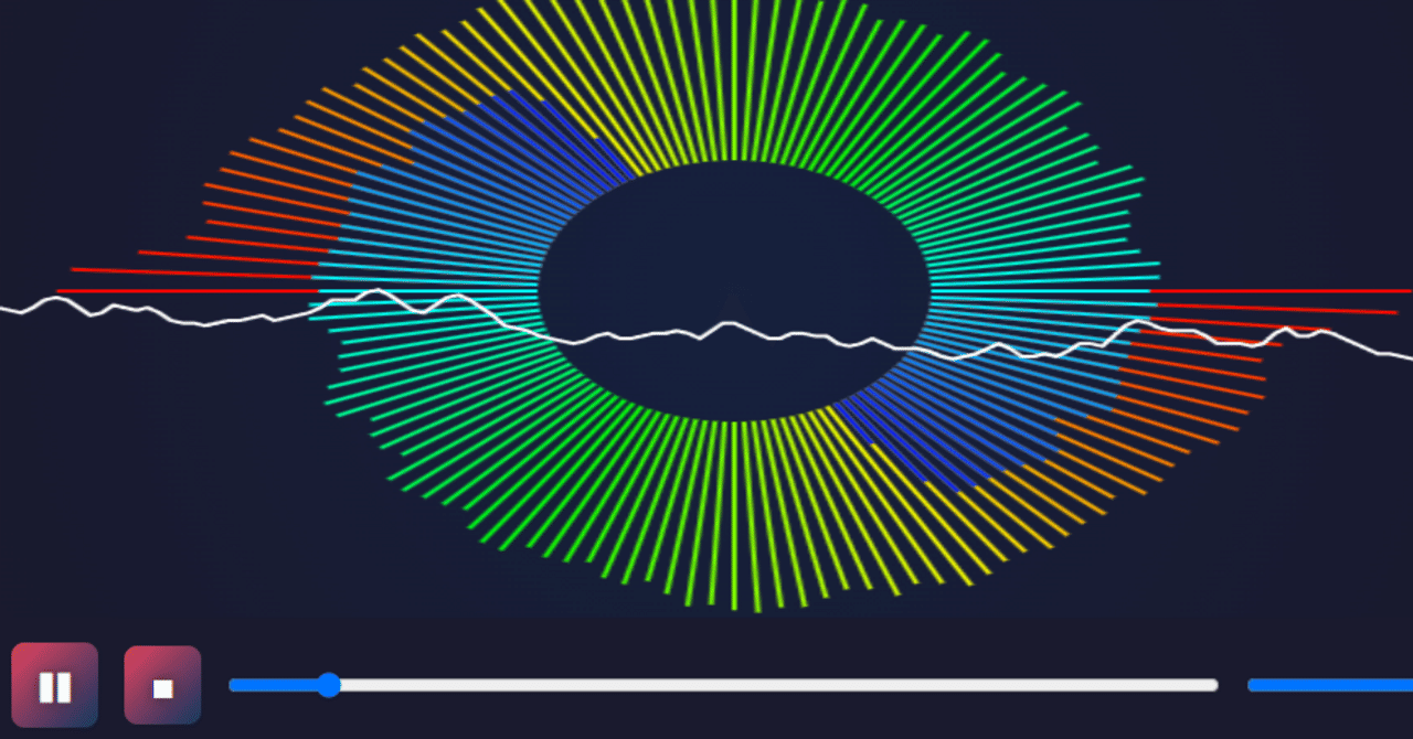 ilovejapan_my's tweet card. 昔ながらの技法ですが、今でも楽しめるブラウザ上で動作する音楽ビジュアライザーを作ってみました。 HTMLとJavaScriptだけで、音楽ファイルをアップロードするとその周波数に応じて波形や日輪のようなスペクトラムを表示します。 💡画面下部のソースは有料ですが、遊ぶのは無料です。 とてもシンプルなので、QRコードをスマートフォンで読み取って簡易音楽プレーヤーとしても使えます。 👉...