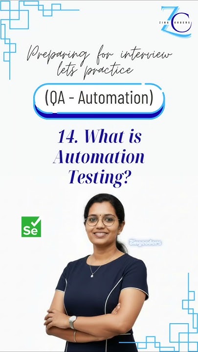 zingcoder's tweet card. Day 14 | Java Selenium Interview QA | What is Automation Testing? |...