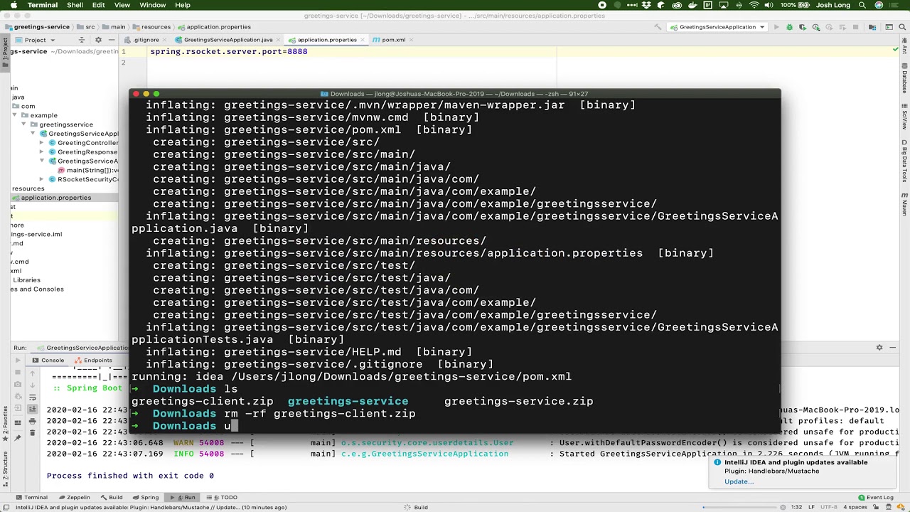 SpringTipsLive's tweet card. Spring Tips: RSocket and Spring Security