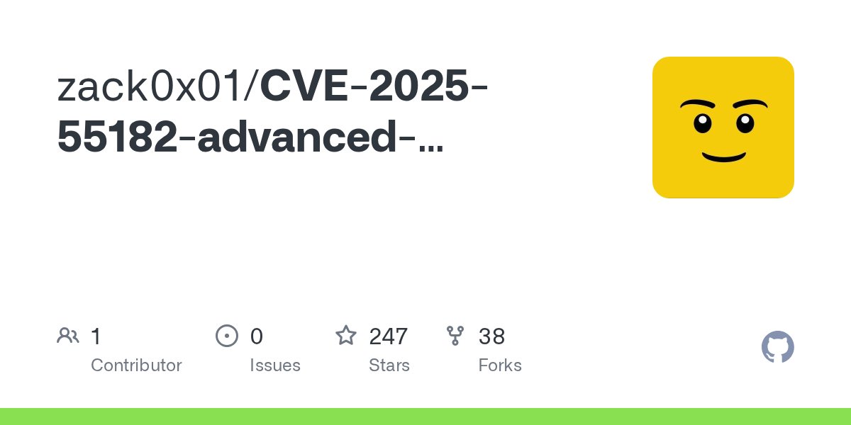 zack0x01's tweet card. Contribute to zack0x01/CVE-2025-55182-advanced-scanner- development by creating an account on GitHub.
