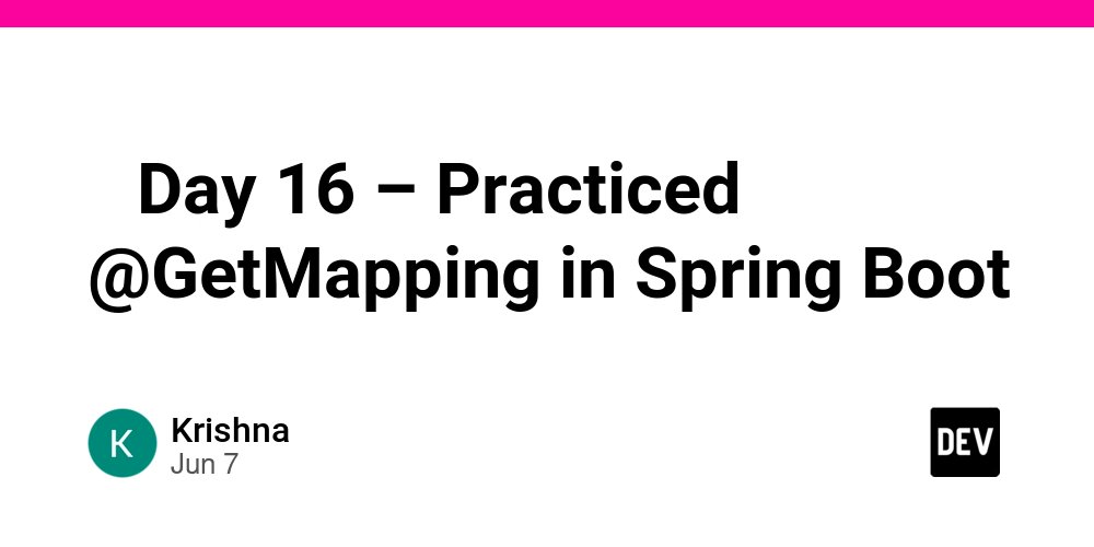 prod42net's tweet card. Today I focused on getting comfortable with @GetMapping in Spring Boot! 🚀 🧠 What I practiced: ✅...