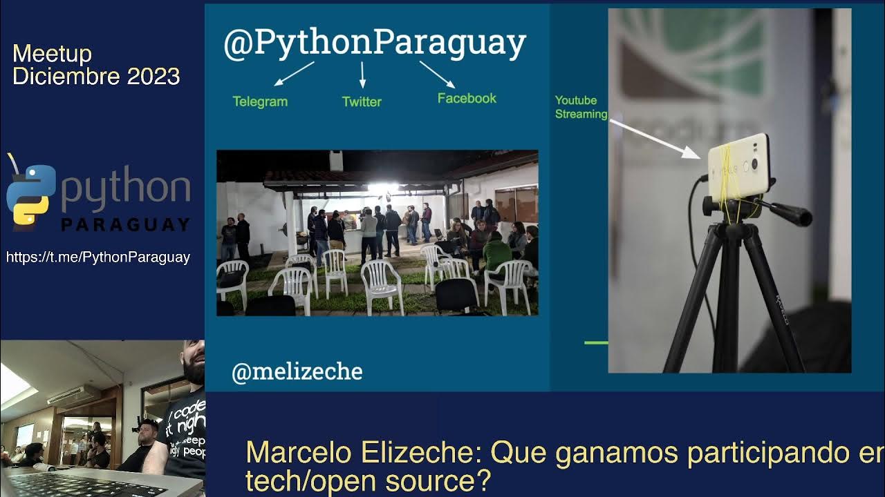 PythonParaguay's tweet card. Meetup Diciembre 2023: Atilio Pereira y Marcelo Elizeche