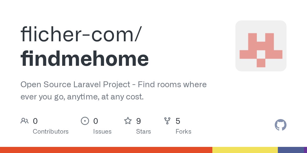 openlaravel's tweet card. Open Source Laravel Project - Find rooms where ever you go, anytime, at any cost. - flicher-com/findmehome