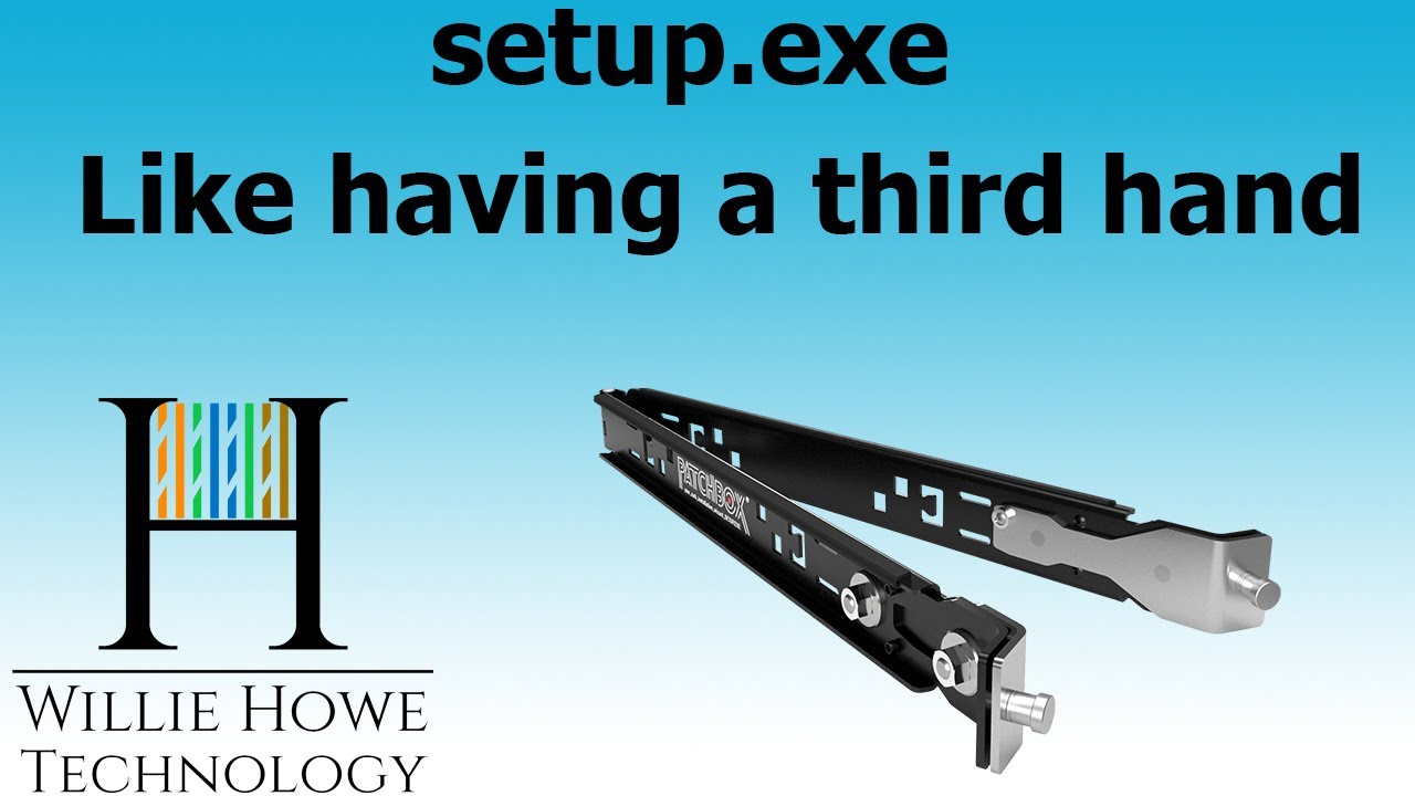 WillieHowe's tweet card. Patchbox setup.exe - like having a third hand!