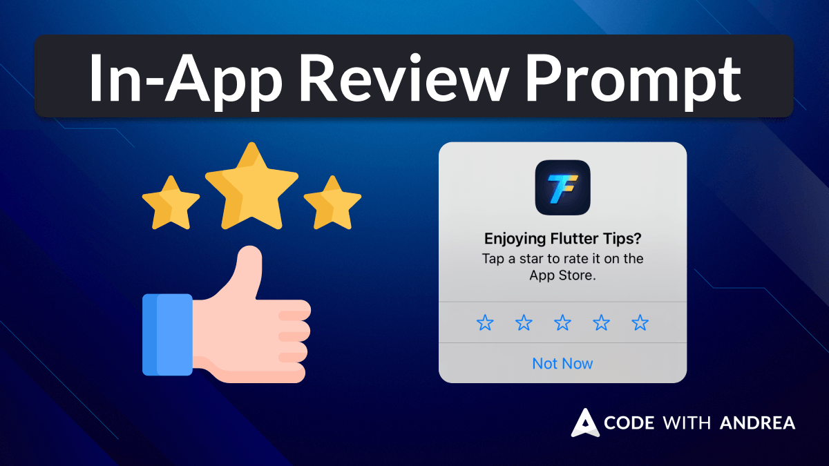 biz84's tweet card. The in_app_review package makes it easy to ask for reviews. And by using a data-driven approach, you can show the prompt at the right time.