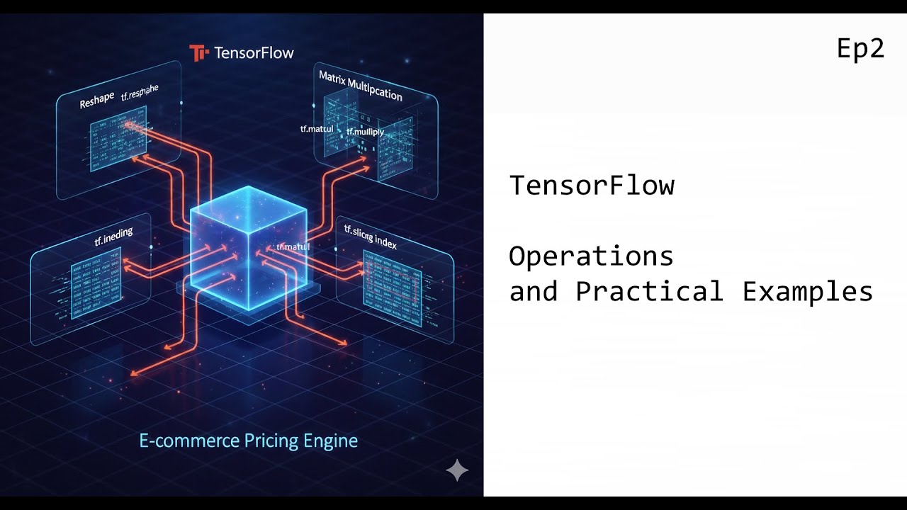 jdcsocial's tweet card. Ep2: How TensorFlow Really Works: Tensors, Shapes & Real Business...