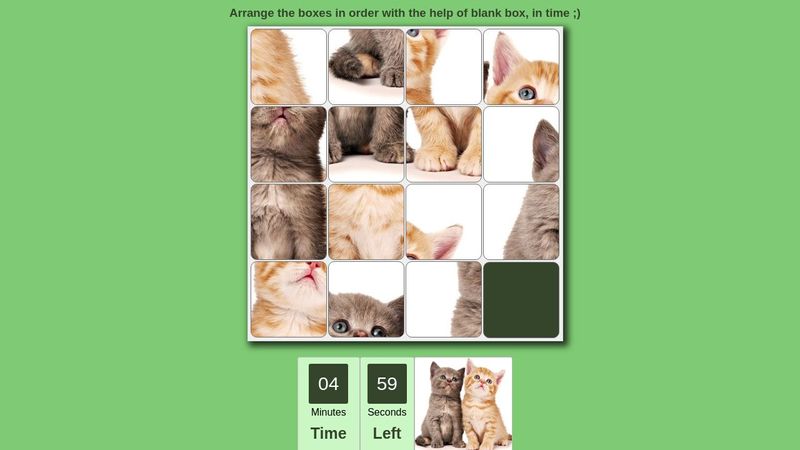 dearsaif's tweet card. Arrange the blocks to make the image as shown and WIN. Lets see what you get after winning the game. HOW TO PLAY: Use mouse click / keyboard 'Arrow K...