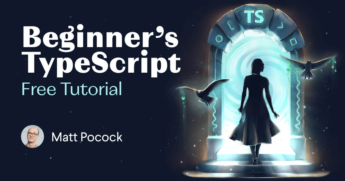 TypeScriptDaily's tweet card. Free interactive video tutorial that will help you get started with TypeScript.