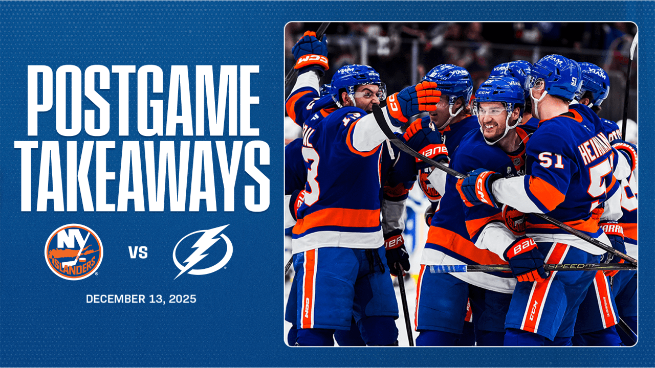 NYIslanders's tweet card. The Islanders swept the season series over the Lightning with a 3-2 SO win, extend home winning streak to five games