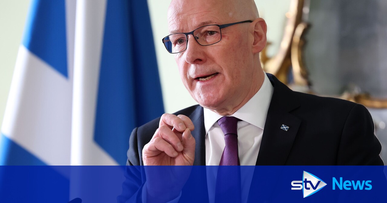 ScotTories's tweet card. The Scottish First Minister laid out his three-part strategy on Friday.