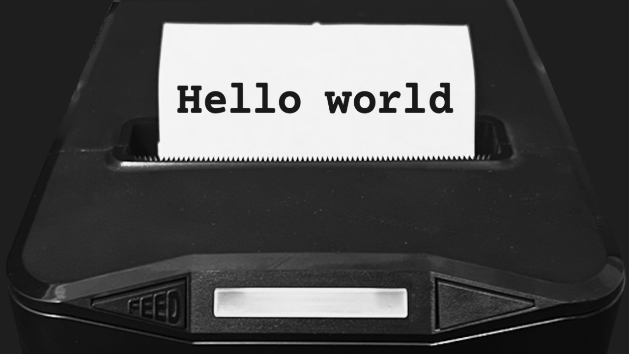 CsharpCoding's tweet card. Having fun with a Thermal Receipt Printer.