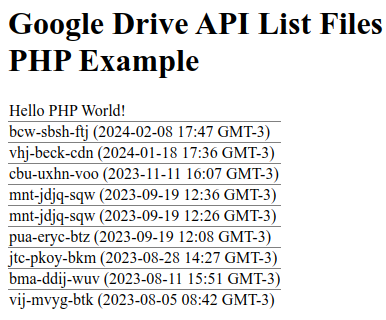 phpclasses's tweet card. Here is a simple tutorial on how to list files in a Google Drive account using Google Drive API using a PHP OAuth client: https://www.phpclasses.