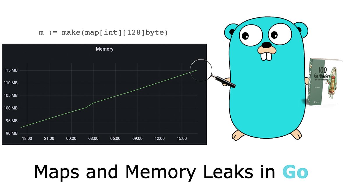 golangio's tweet card. A map can always grow in memory; it never shrinks. Hence, if it leads to some memory issues, you can try different options.