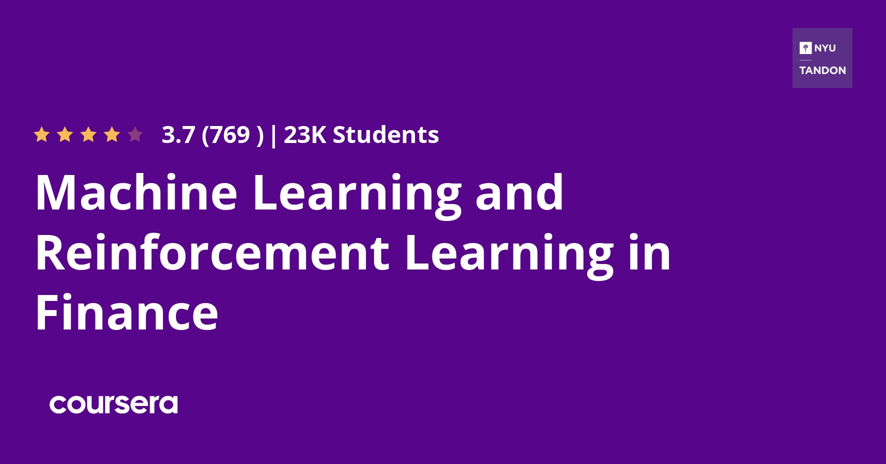 Datascience__'s tweet card. Offered by New York University. Reinforce Your Career: ... Enroll for free.