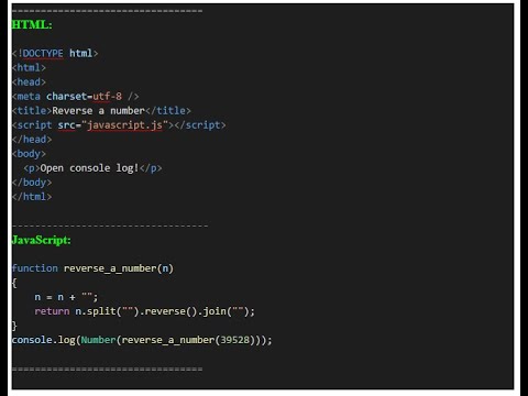 JavaScriptMaze's tweet card. JavaScript - Reverse a number