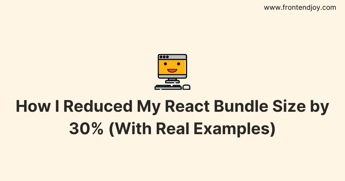 Jayprogrammer1's tweet card. A step-by-step guide to shrinking your React bundle with a real example