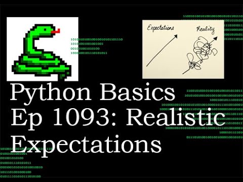 Python_Basics's tweet card. Python Basics Tutorial Realistic Expectations