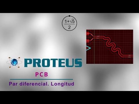 AqueronteBlog's tweet card. Proteus. Pares diferenciales. Configurar longitud de pistas