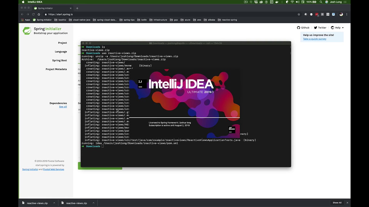 SpringTipsLive's tweet card. Spring Tips: Reactive Web Views