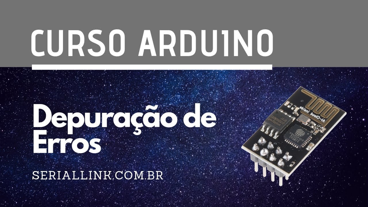 cursoarduino's tweet card. Depuração de Erros do ESP8266 - Aula #3 | Curso Arduino