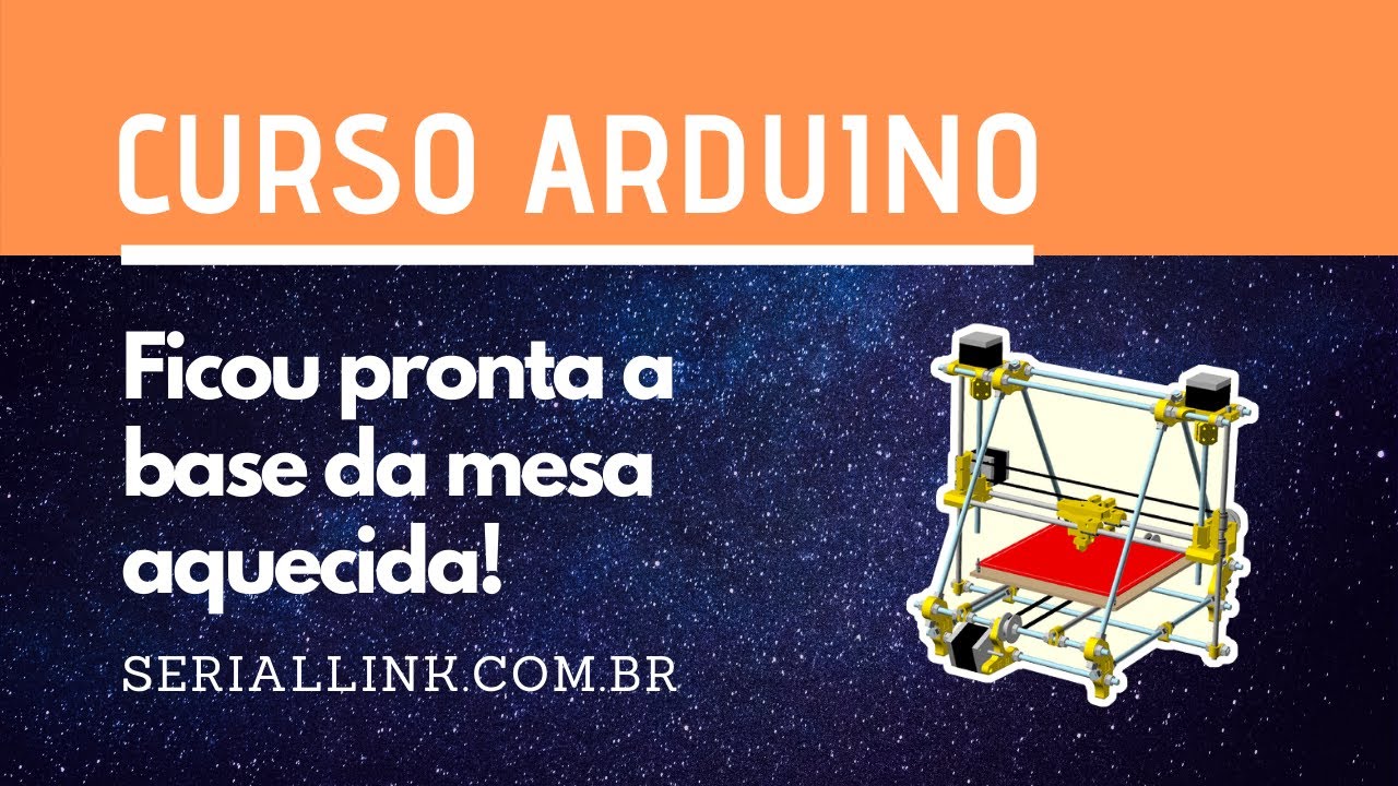 cursoarduino's tweet card. Ficou pronta a base da mesa aquecida! - Prusa Mendel IT2 | Curso...