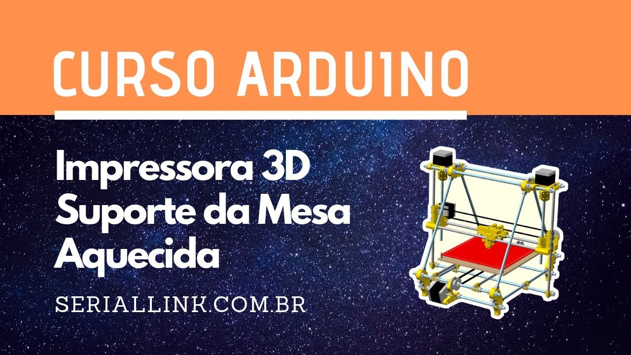 cursoarduino's tweet card. Suporte da Mesa Aquecida - Prusa Mendel IT2 | Curso Arduino