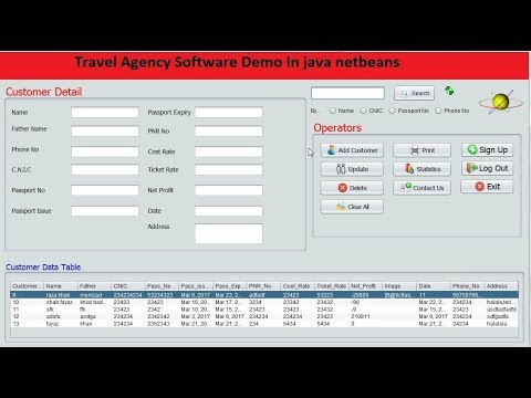 ProjectsJava's tweet card. how to make a travel agency management system in java netbeans