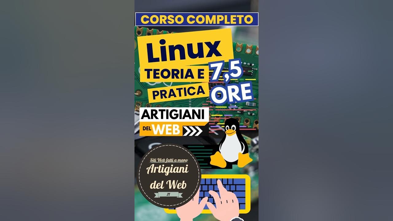 artigianiweb's tweet card. Linux corso completo #linux #linuxtutorials #linuxforbeginners...