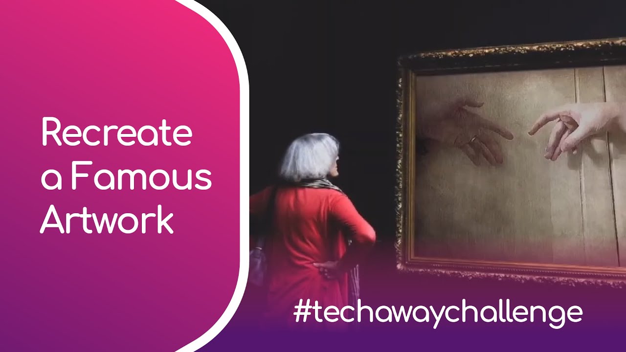 Innov__Services's tweet card. Recreate a famous artwork #techawaychallenge