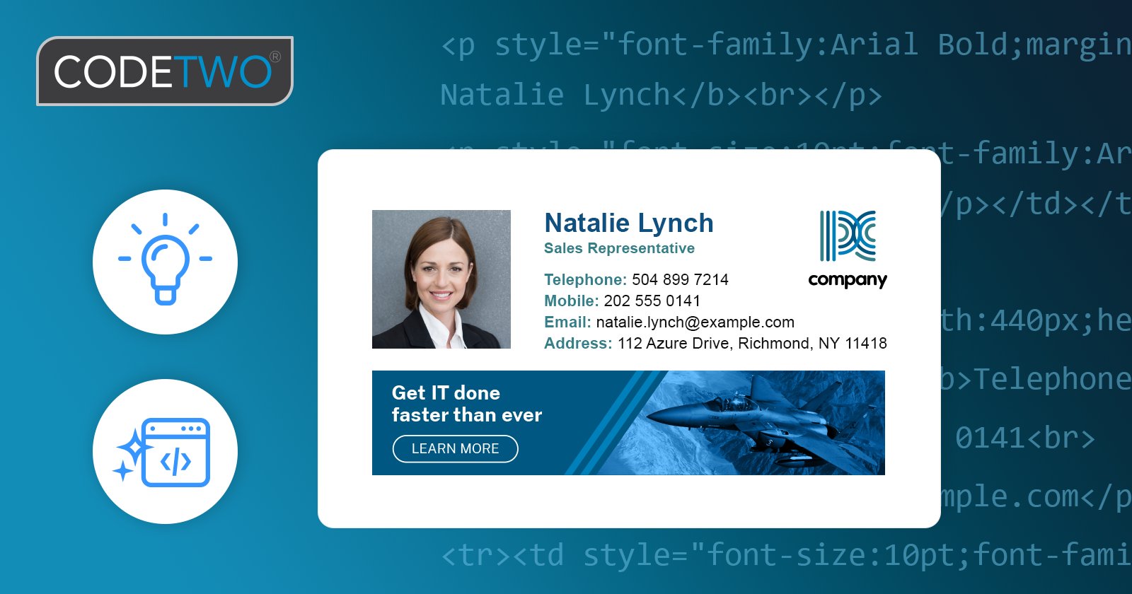 CodeTwoSoftware's tweet card. The new editor in CodeTwo generates cleaner HTML, fixes code and ensures your email signatures look consistent across all email apps.