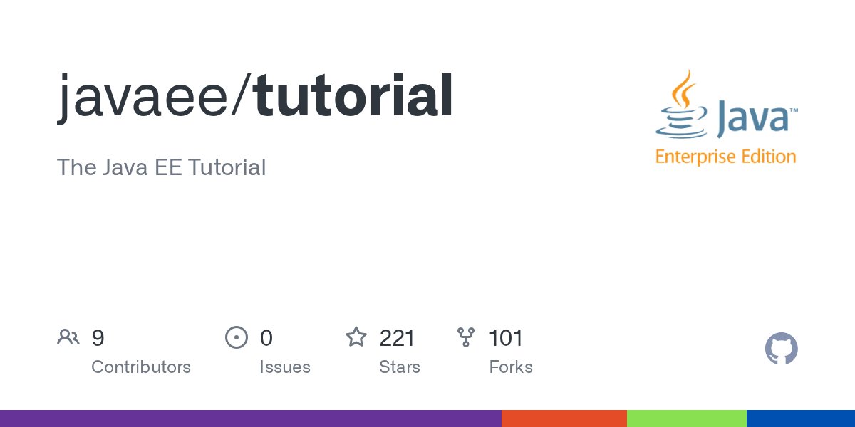 java's tweet card. The Java EE Tutorial. Contribute to javaee/tutorial development by creating an account on GitHub.