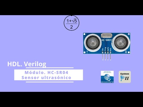 AqueronteBlog's tweet card. HDL. #verilog HC-SR04 módulo ultrasónico