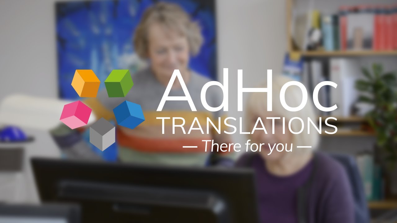 AdHoc_Language's tweet card. AdHoc Translations - There for you