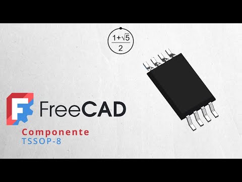 AqueronteBlog's tweet card. FreeCAD. TSSOP-8