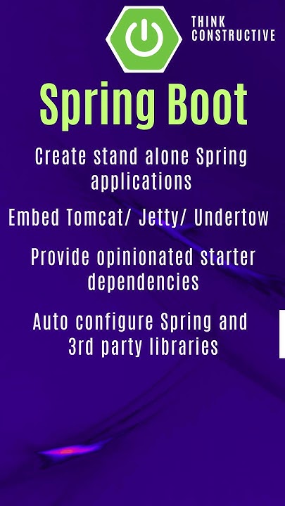 TConstructive's tweet card. What is Spring Boot ? #springboot #springboottutorial #java #spring...