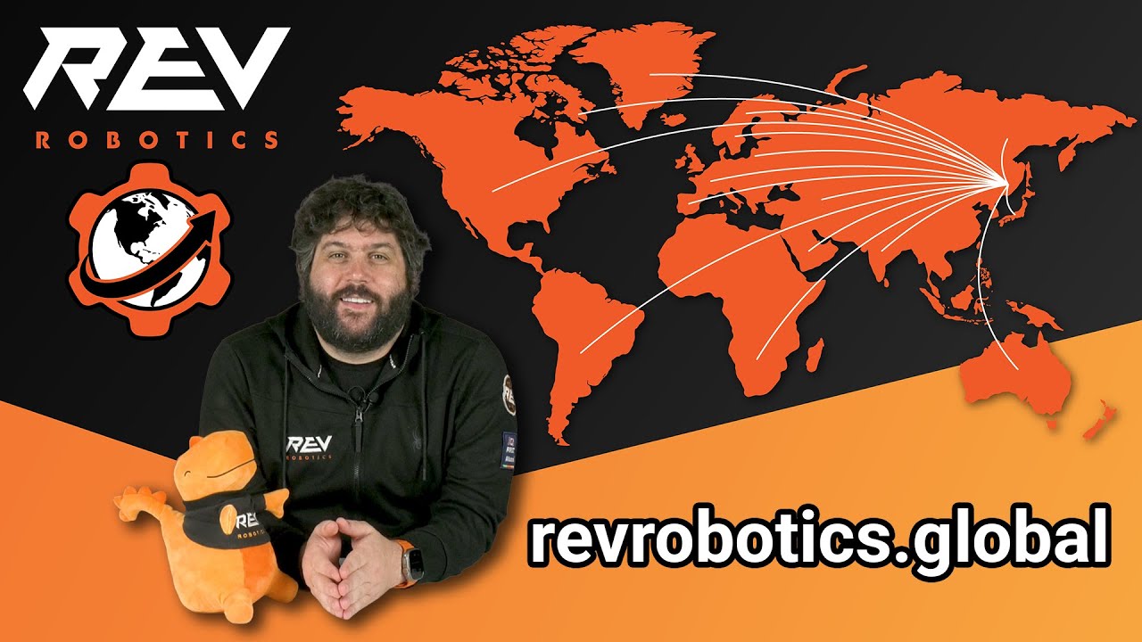 REVrobotics's tweet card. REVRobotics.global Launch – Expanding Global Access to STEM & Robotics