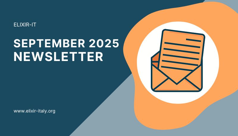 elixir_it's tweet card. Check out the September 2025 edition of the ELIXIR-IT newsletter! Click here to read the latest updates and insights: https://mailchi.mp/bd6b9dda614f/elixir-it-settembre-2025 Subscribe to the...
